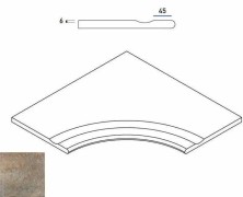 Бортик с выемкой закругленный Италон Дистрикт х2/ District X2 Emerald 60x60