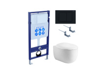 Set AQUATEK АЛЬТАИР (рама AQUATEK Standard INS-0000012 с звукоиз.прокладкой+крепеж KKI-0000002+кнопка KDI-0000012+унитаз АЛЬТАИР AQ1980-00 с крышкой-сиденьем soft-close)