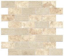 Декор Атлас Конкорд Италия Аикс/ Aix Blanc Tumbled Minibrick 30.5x30.5 9AKB