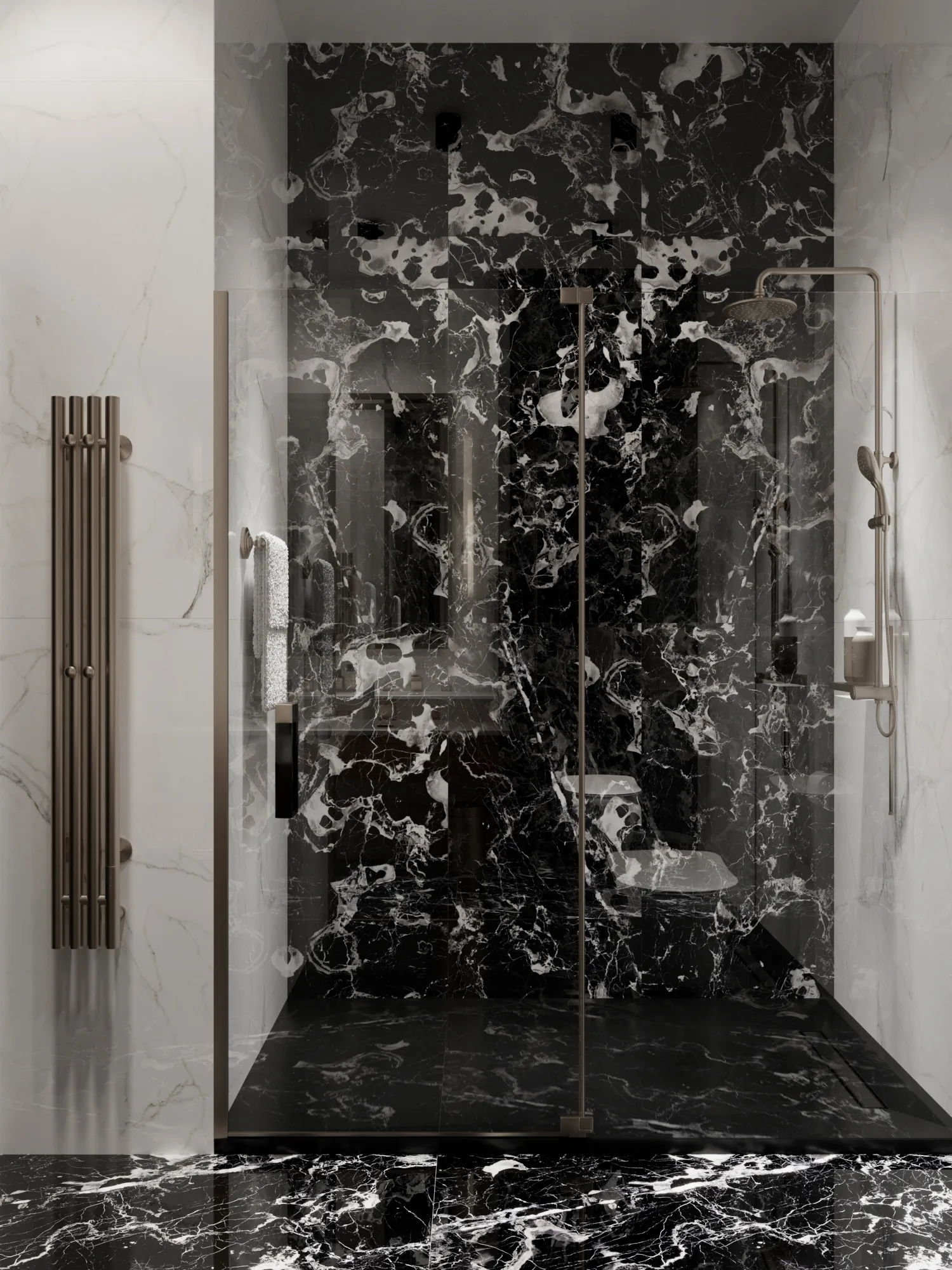 Керамогранит Аркадия Керамика HG2001-A Elegant Nero High Gloss 60x120 черный
