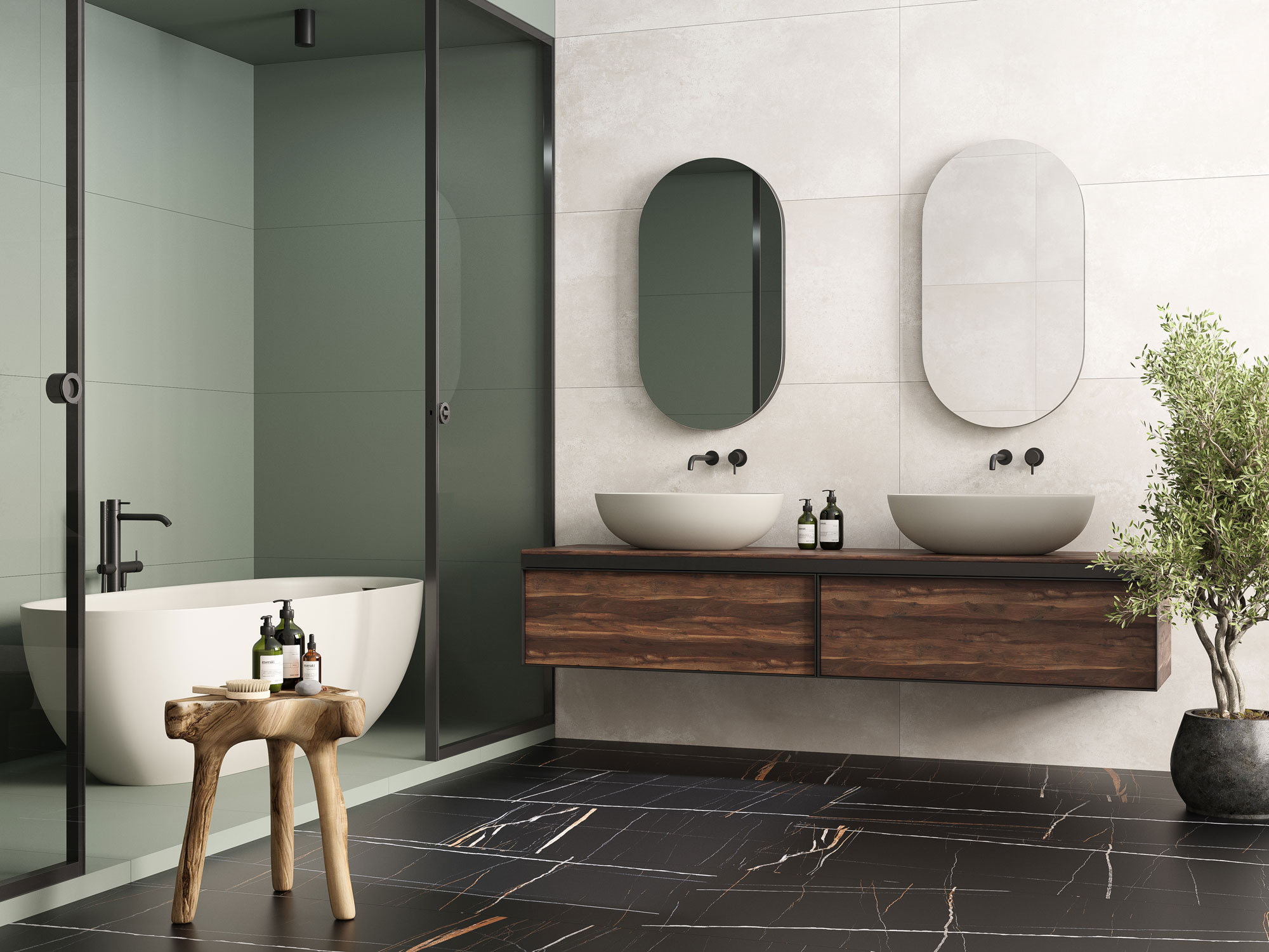 Керамогранит Старо Слим Silver Spring 5mm Matt 60x120 голубой