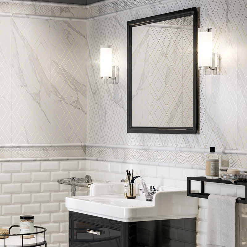 Плинтус Kerama Marazzi FMF007R Алентежу белый матовый обрезной 12x30
