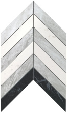 Мозаика Атлас Конкорд Италия Марвел Стоун/ Marvel Stone Chevron Mix Wall 25x30.5 9SCM