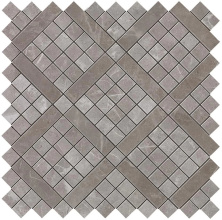 Мозаика Атлас Конкорд Италия Марвел Про/ Marvel Pro Grey Fleury Diagonal Mosaic 30.5x30.5 9MVD
