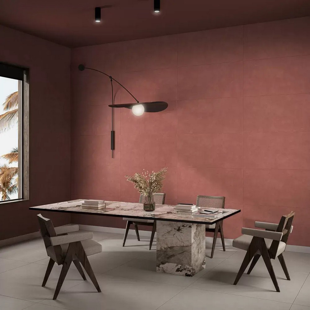 Керамическая плитка Kerama Marazzi KM6012B0221R Таделакт красный матовый обрезной 60x119.5