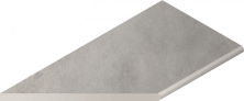 Бортик закругленный левый Италон Миллениум/ Millennium X2 Silver 30x60