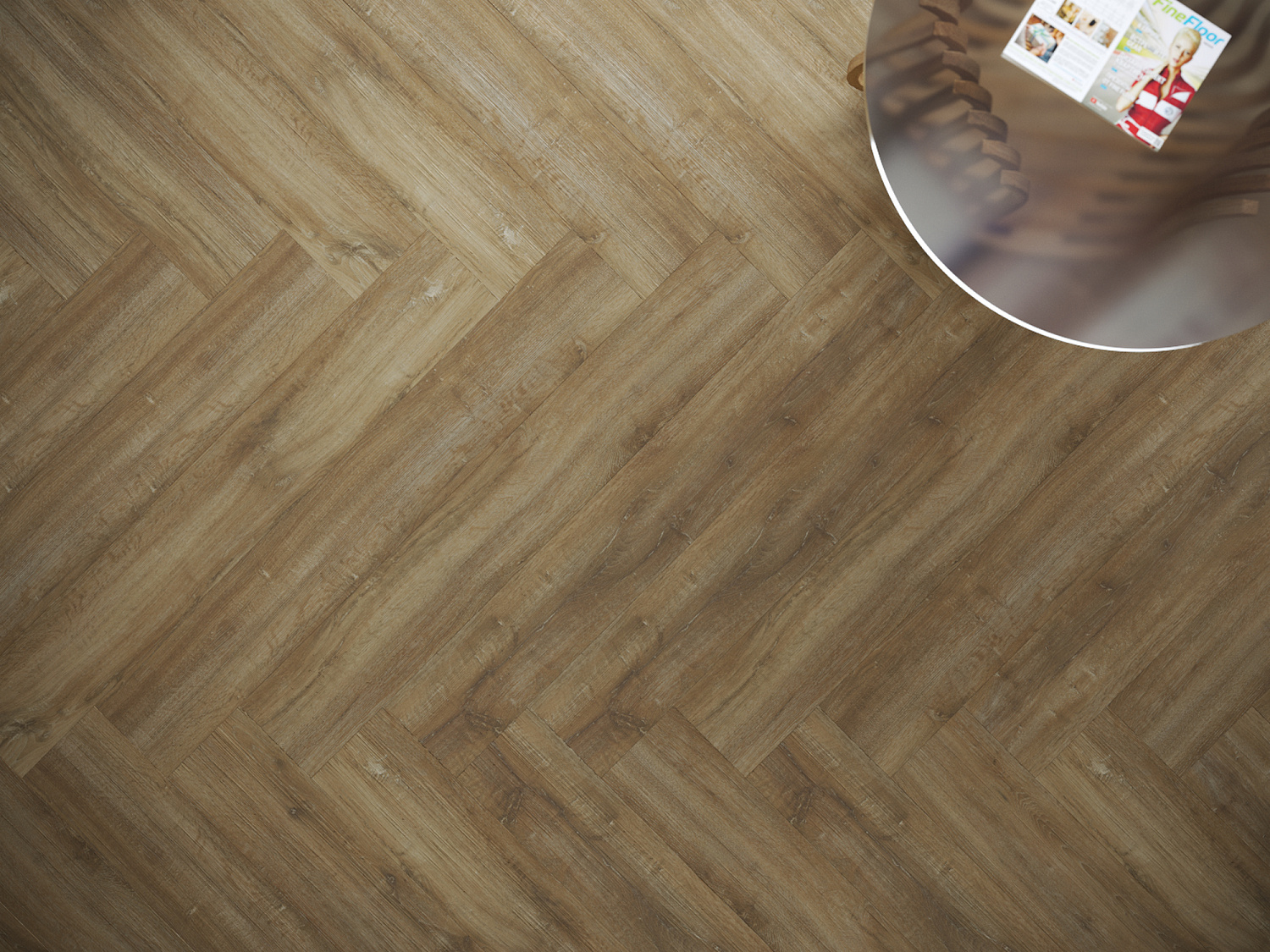 Кварцвиниловая плитка Fine Floor Gear FF-1810 Дуб Адрия кварц винил напольный