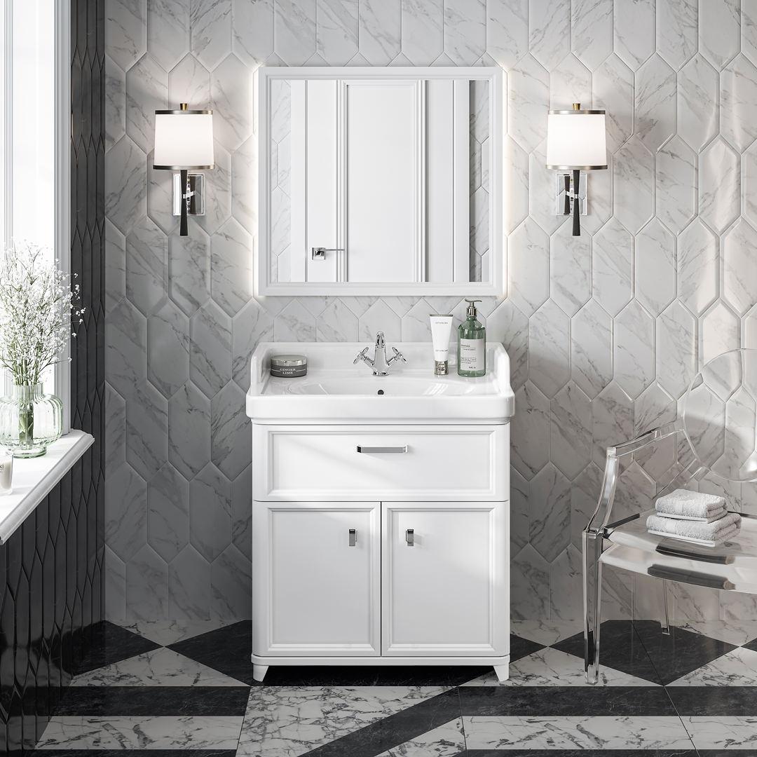 Вставка Kerama Marazzi Келуш 3 грань черно-белый 9.8x9.8 TOC006