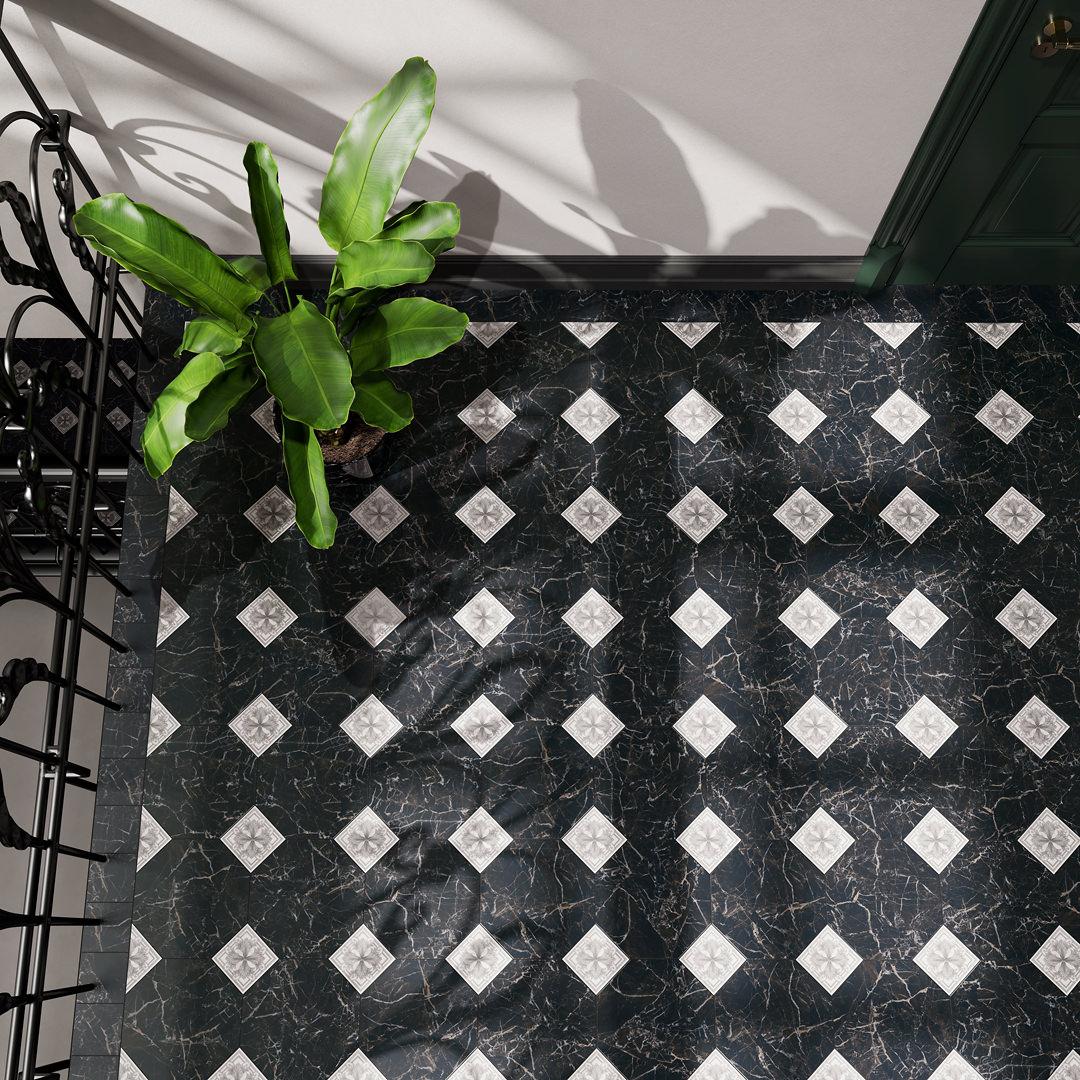 Керамическая плитка Kerama Marazzi 1268HS Сансеверо черный 9,8x9,8