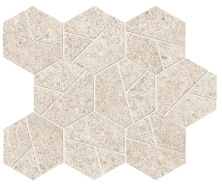 Мозаика Атлас Конкорд Италия Буст Стоун/ Boost Stone White Mosaico Hex 25x28.5 A67I
