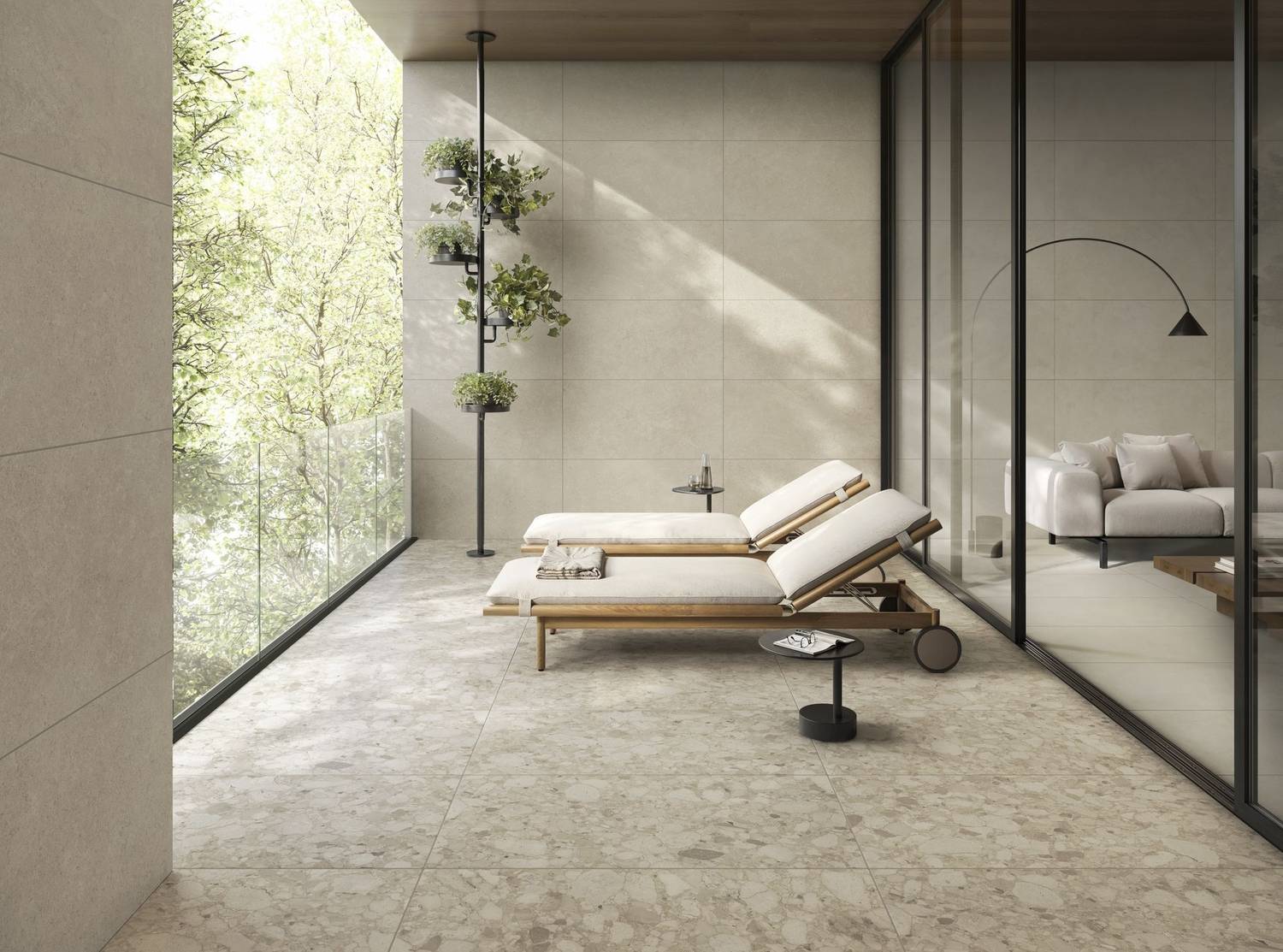 Керамогранит Vitra СэндСтоун/ SandStone Белый Матовый R10A 120x60