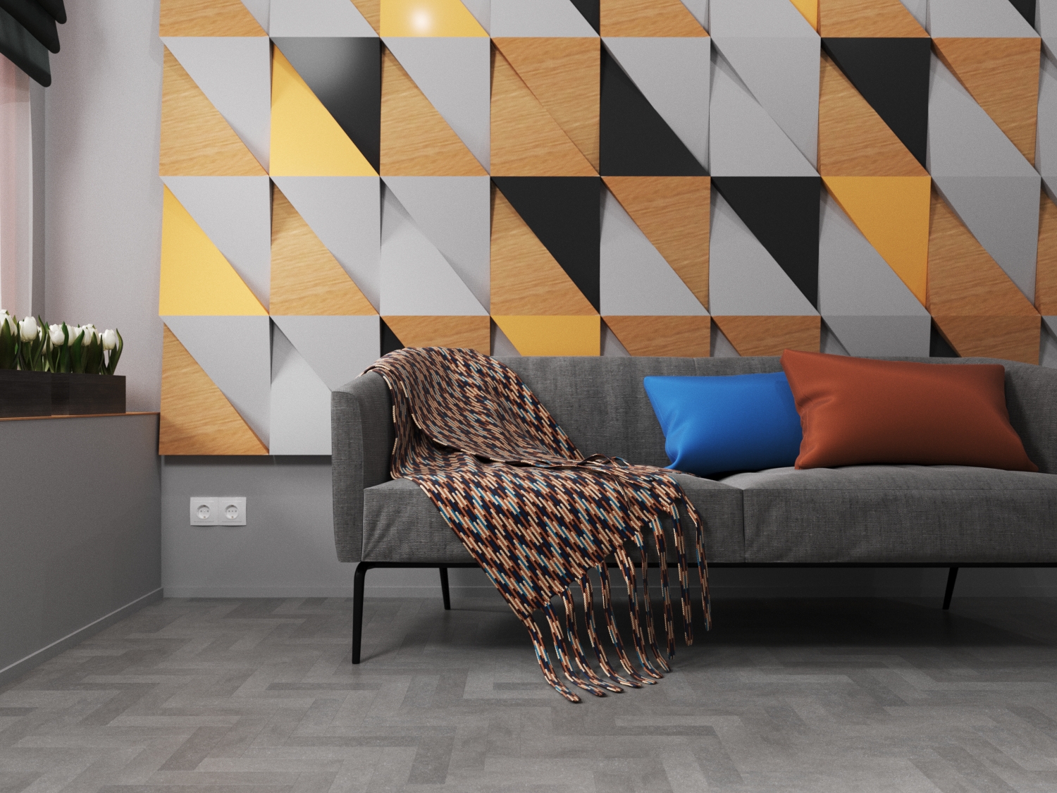Кварцвиниловая плитка Fine Floor Craft Small Plank FF-414 Дуб Шер кварц винил напольный