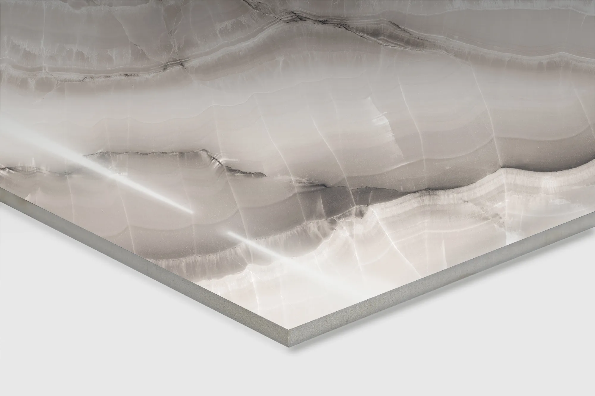 Керамогранит Аркадия Керамика FP1037-A Onyx Silk Full Polished 60x120 серый