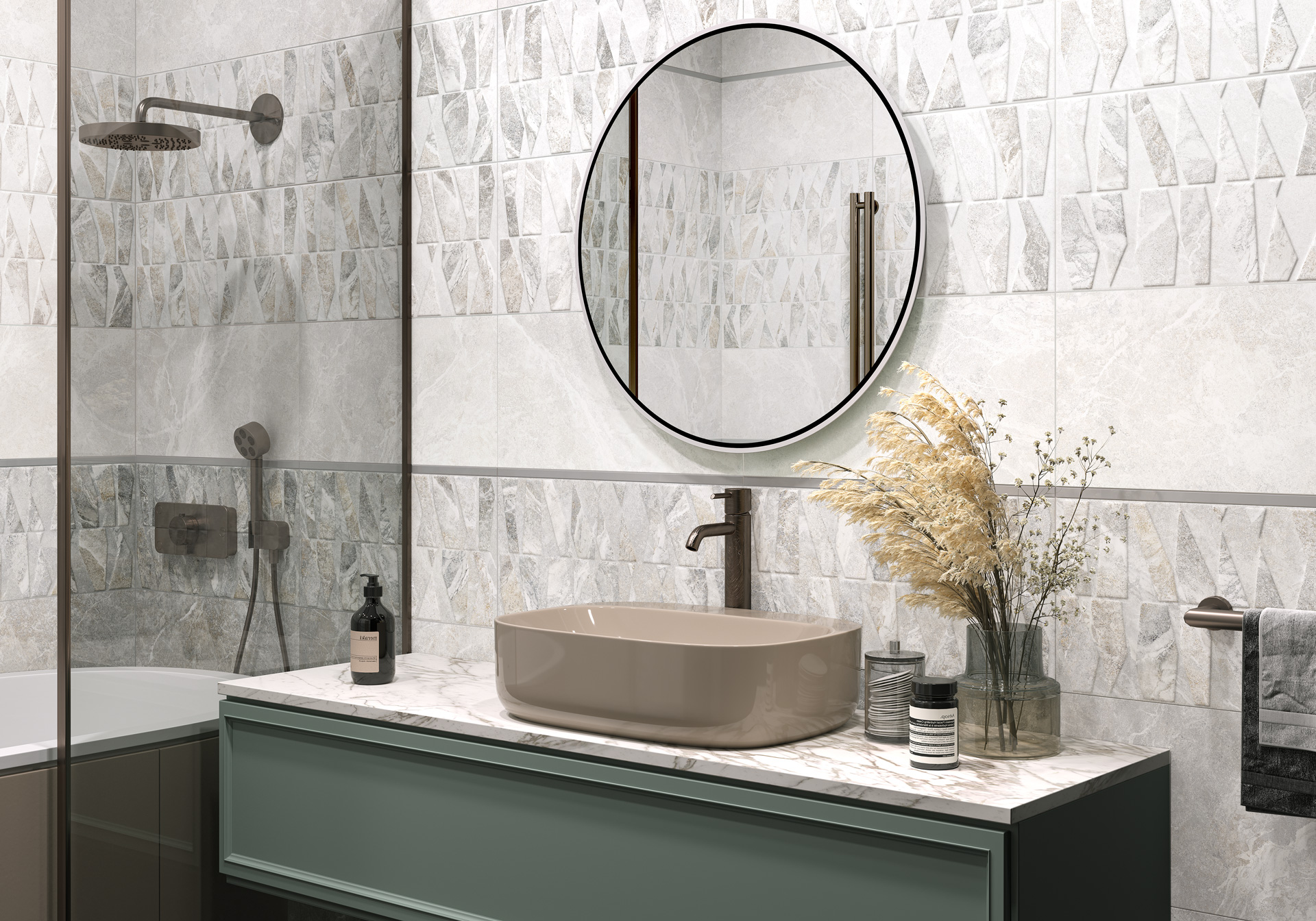 Керамическая плитка Альма Керамика Персей/ Persey TWU2550PRS17 белый 24.9x50