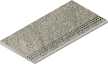 Ступень закругленная Нордика Х2/ Nordica X2 Silver Grip 30x60