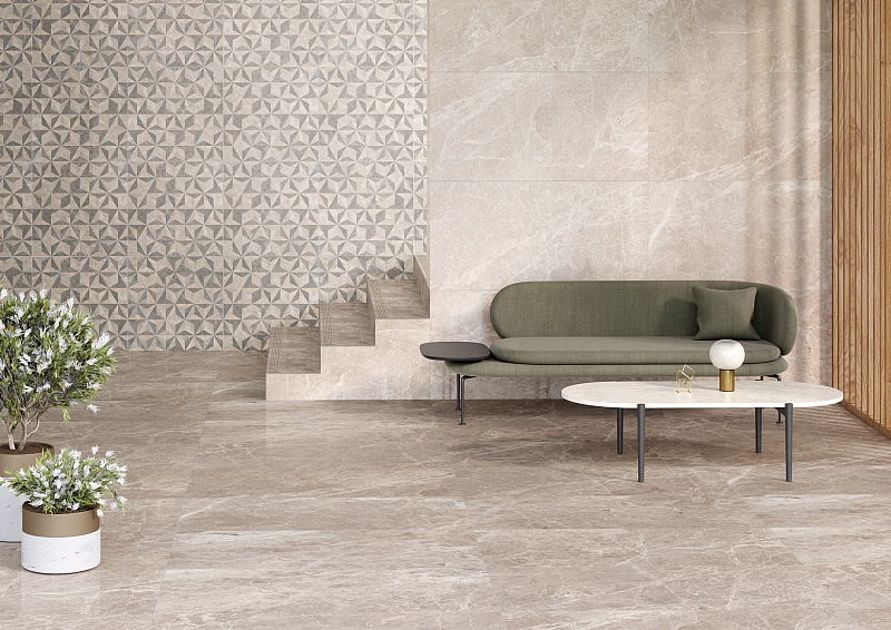 Мозаика Vitra Мармостоун/ Marmostone Темно-серый R9 30x30 лаппатированный