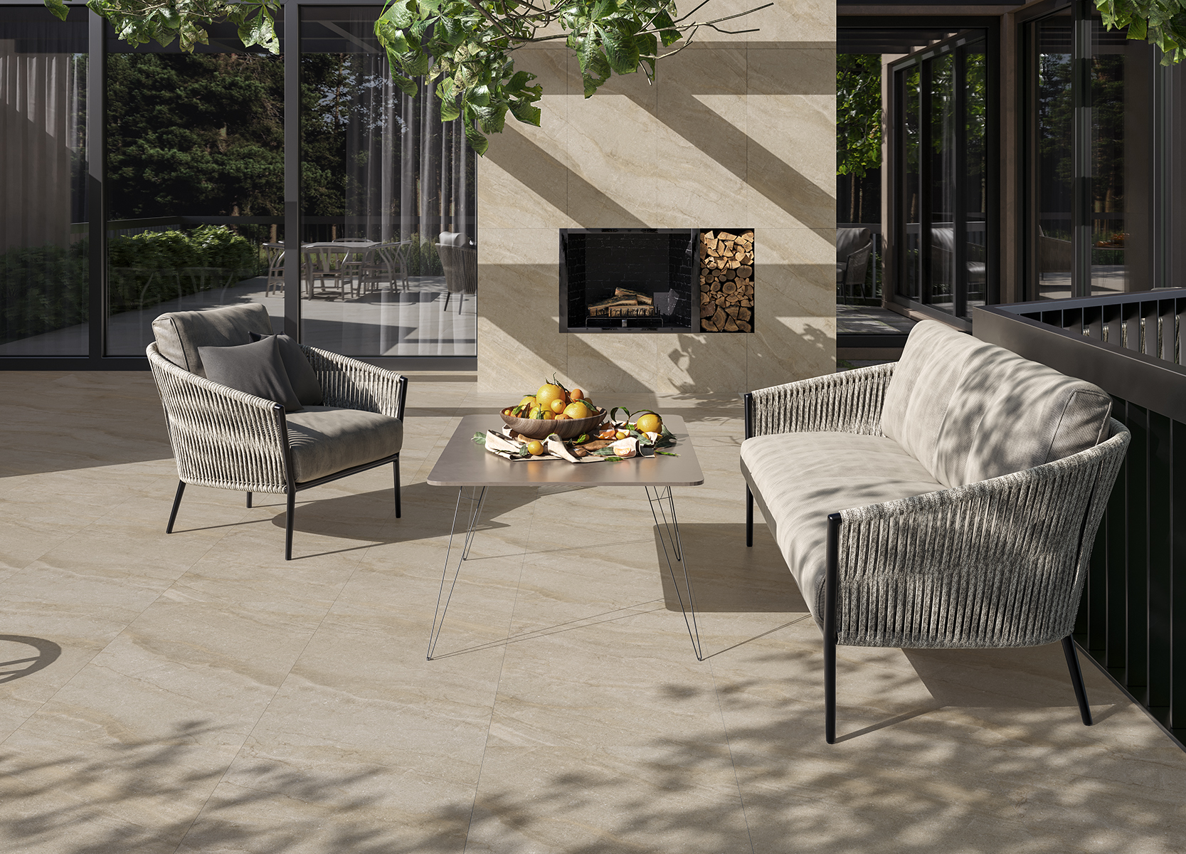 Плинтус Керранова Bereg Dark Grey K-2405/MR/p01/76x600x9 серый