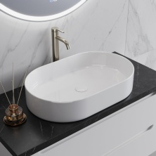 Раковина керамическая накладная овальная BelBagno BB1479