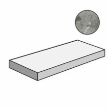 Ступень угловая левая Италон Шарм Экстра/ Charme Extra Силвер 33x160