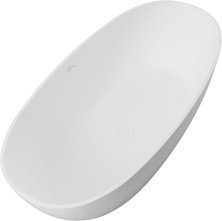 Ванна из искусственного камня Allen Brau Solid Stone Krion Oval 170x80 2.35003.21