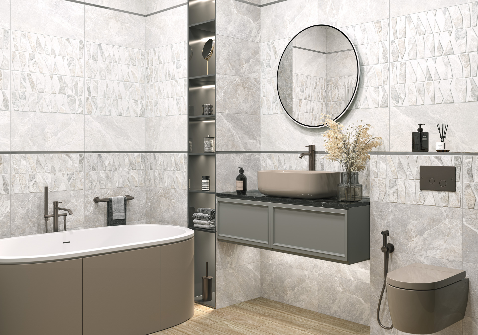 Керамическая плитка Альма Керамика Персей/ Persey TWU2550PRS17 белый 24.9x50
