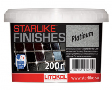 Декоративная добавка для затирки Литокол PLATINUM 0.2кг платиновый