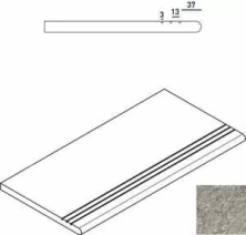 Ступень Италон Дискавер/ Discover X2 Грэй закругленная грип пр. 30x60