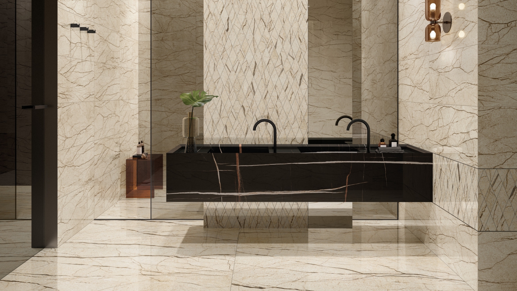 Керамогранит Италон Шарм Делюкс/ Charme Deluxe Крим Ривер 60x120