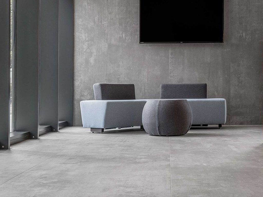 Керамогранит Laminam Cementi Nero Bocciardato 100x300x5,6 LAMF009022