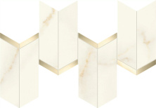 Декор Атлас Конкорд Италия Марвел Икс/ Marvel X Calacatta Apuano Chevron 19.2x46.3 AF8W