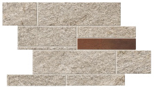 Мозаика Атлас Конкорд Италия Норде/ Norde Platino Brick Corten Matte 27.8x39 A598
