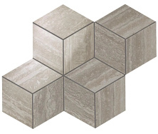 Мозаика Атлас Конкорд Италия Марвел Про/ Marvel Pro Travertino Silver Mosaico Esagono Lappato 30x35 ADVN