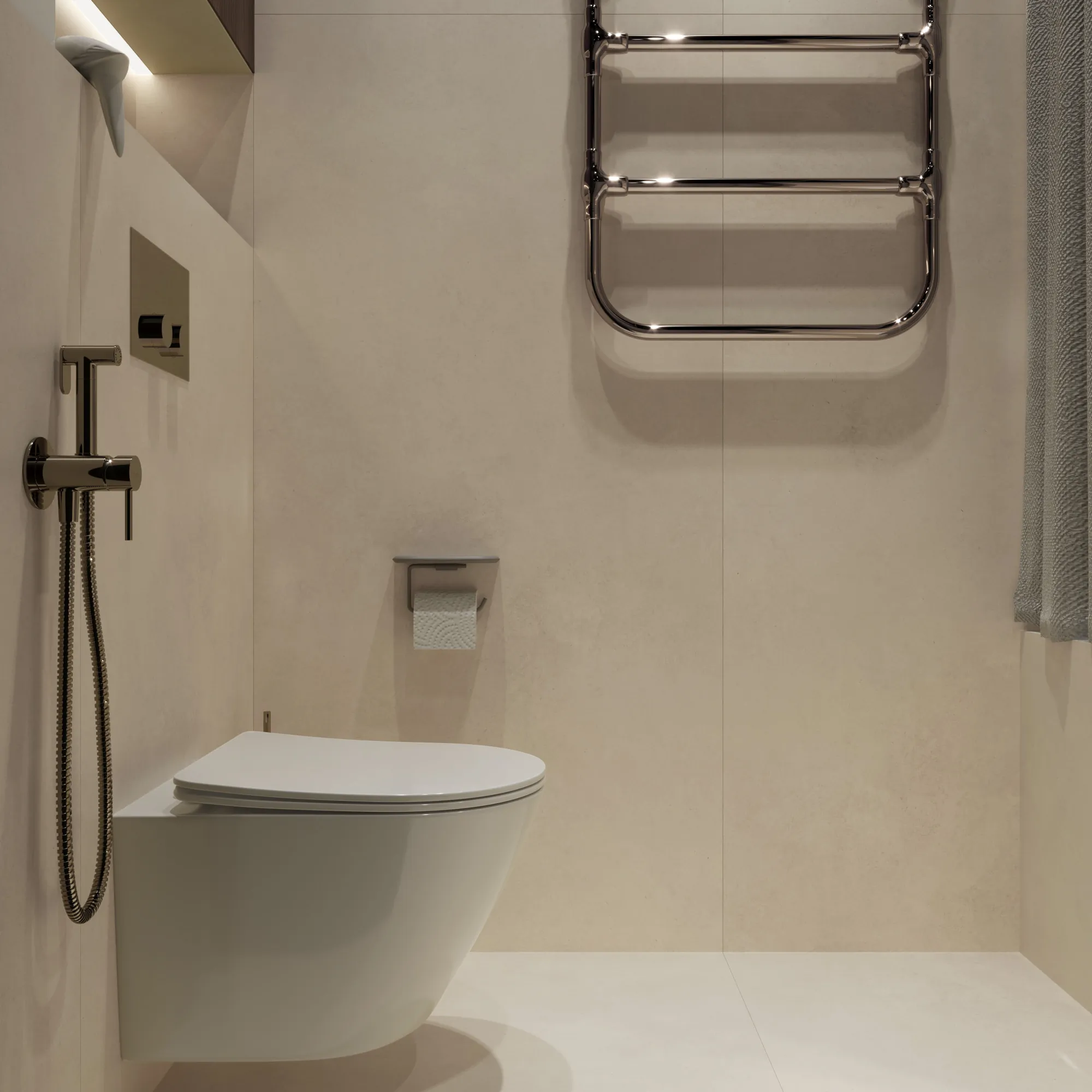 Керамогранит Креанза CZ-RT04-B Cement Bianco Matt Rustic 80x160 белый