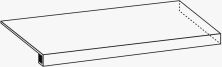 Ступень Италон Космос Грэй угловая правая 620070003043 серый 33x120