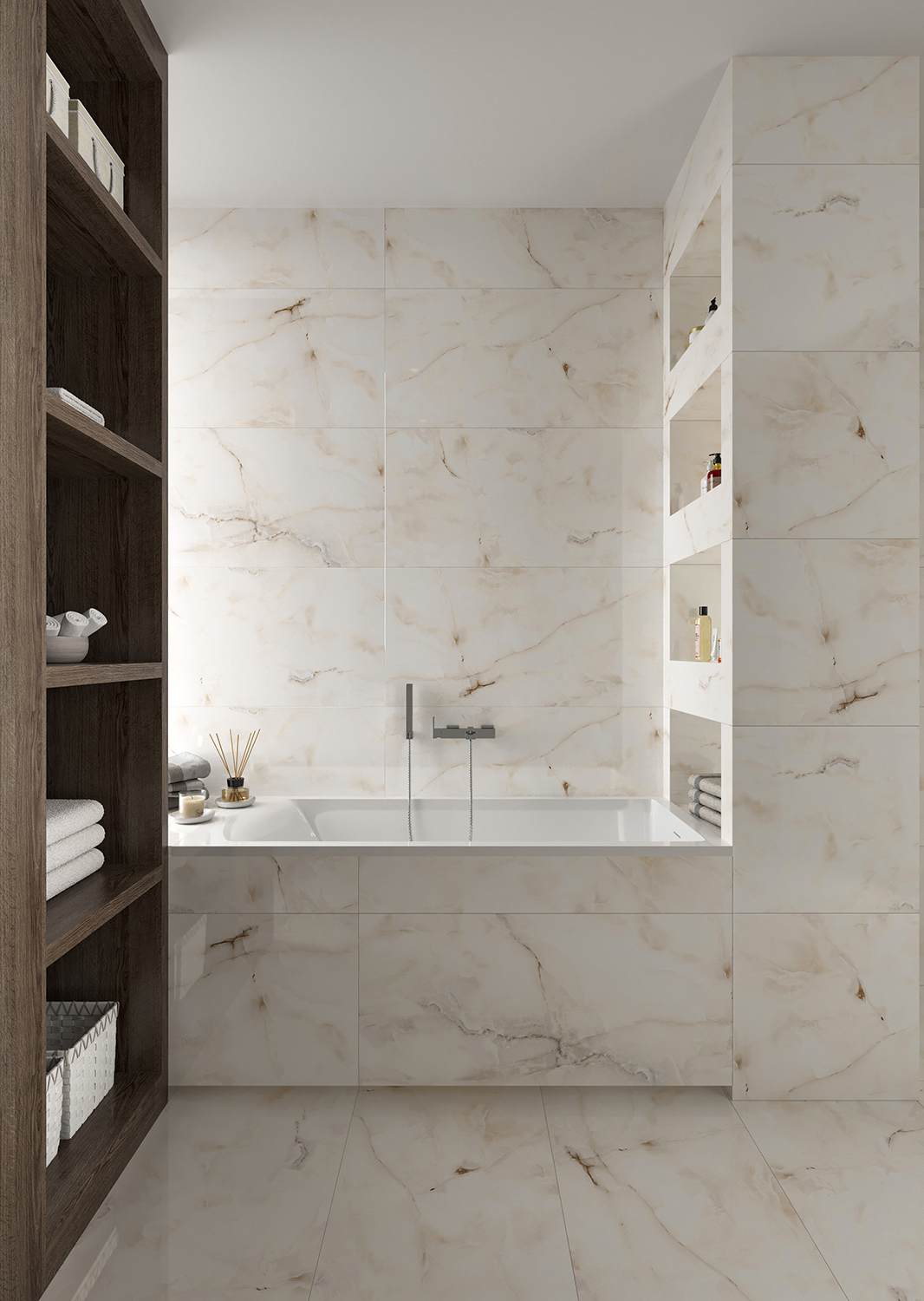 Керамогранит Старо Слим Mone 7mm Polished 60x120 белый