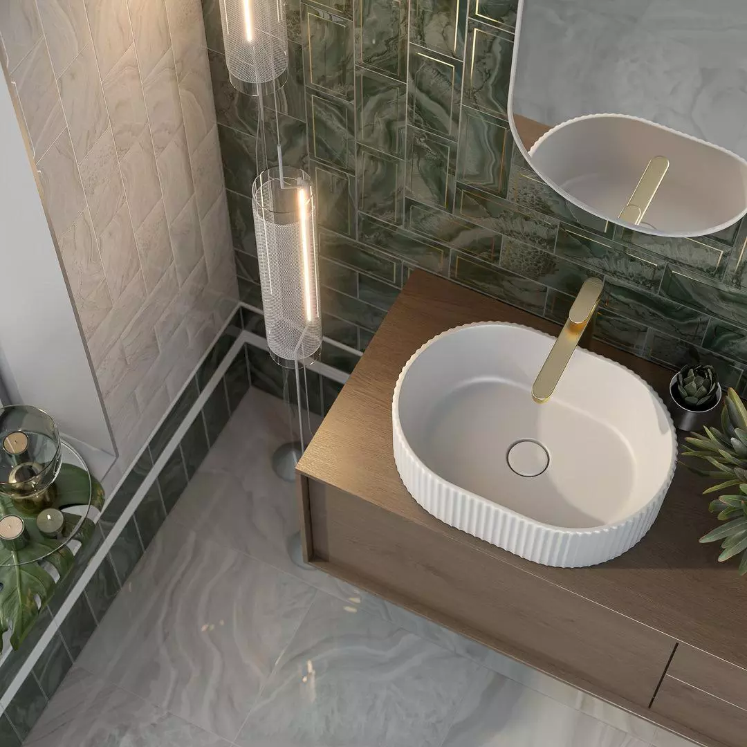 Декор Kerama Marazzi OS\B275\19076 Сеттиньяно синий глянцевый 9.9x20