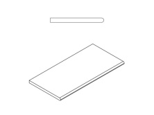 Бортик закругленный Италон Шарм Делюкс X2 Grigio Orobico X2 30x60