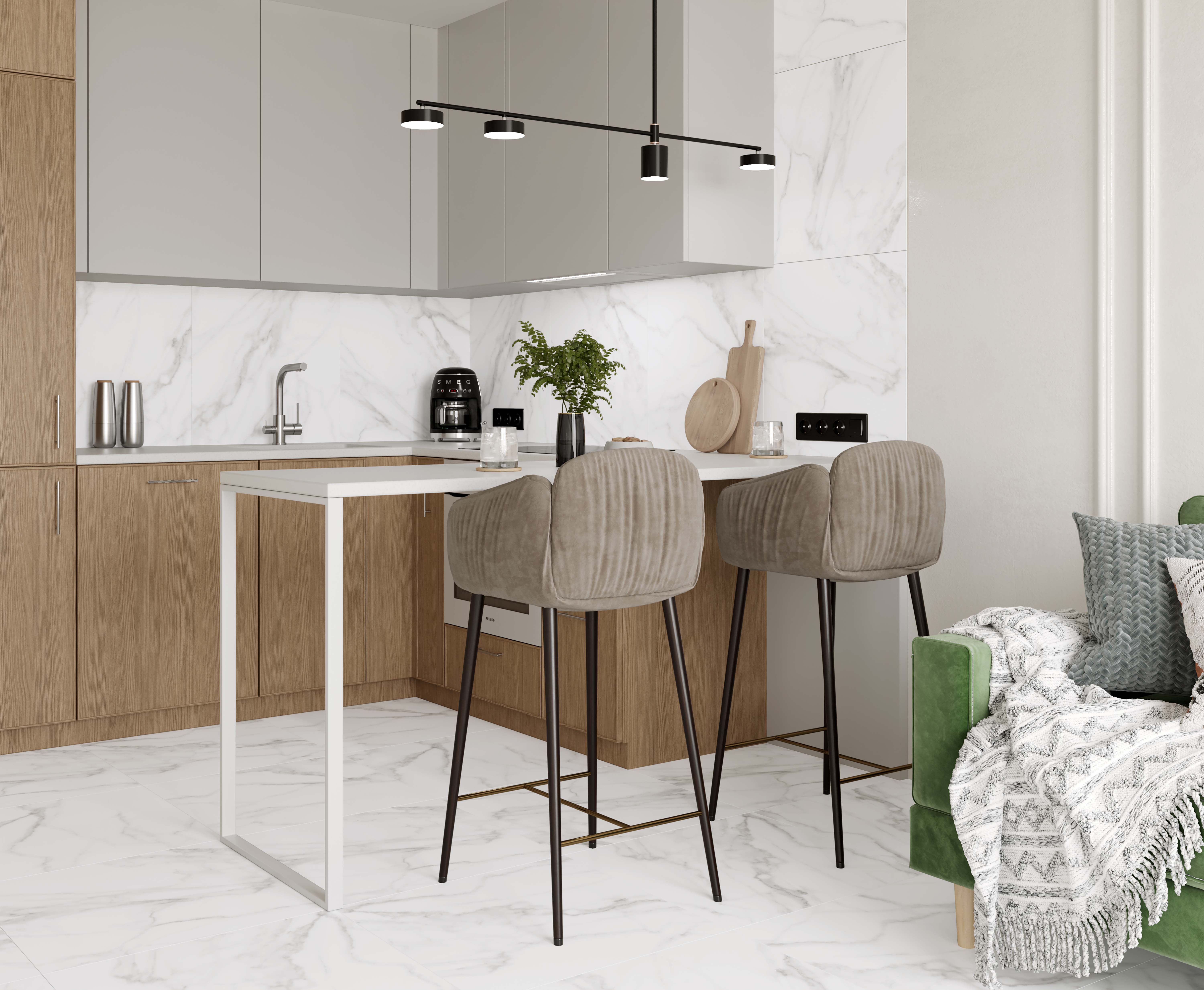 Керамогранит (GB 0005) Laparet Granada белый 60x60 матовый
