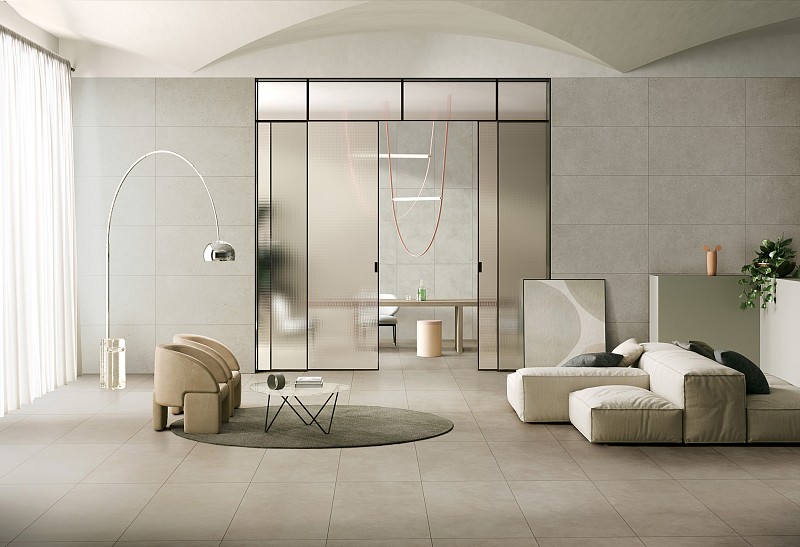 Керамогранит Vitra ФлэйкЦемент/ FlakeCement Серый R10A K947895R 60x60