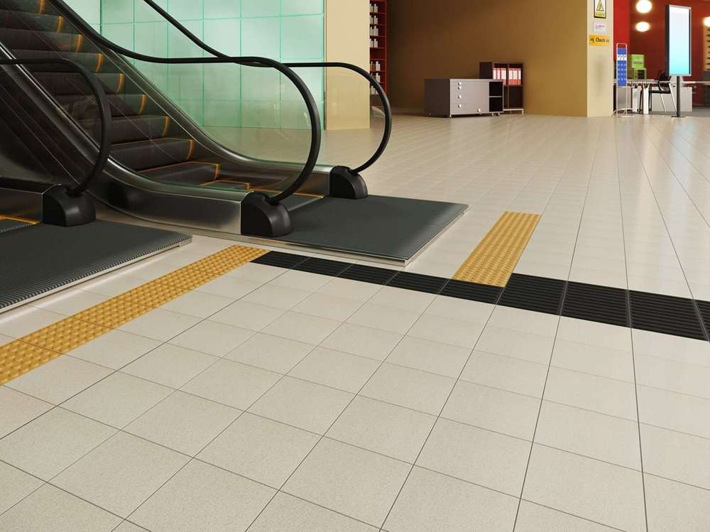 Керамогранит Estima ANL151 Avenue Lines Yellow линии Тактильный рект. 30x30 желтый