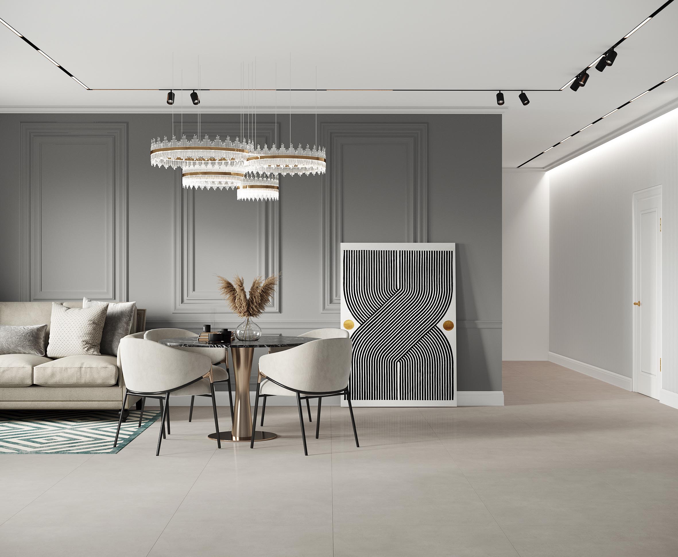 Керамогранит Laparet Spectra Bianco 80x80 лаппатированный