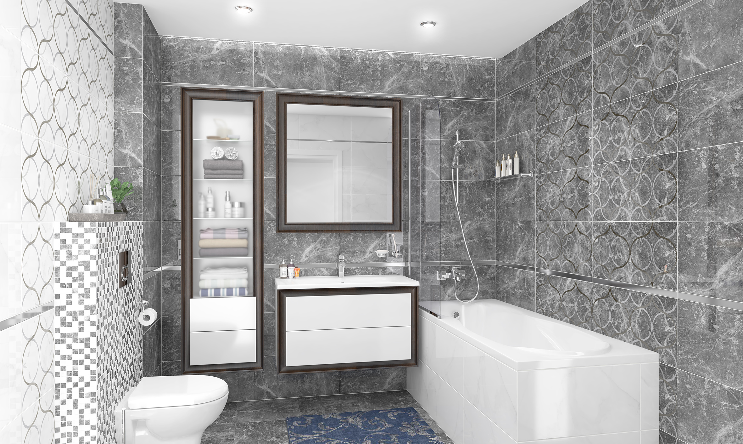 Керамогранит Laparet Crystal серый 40x40 матовый