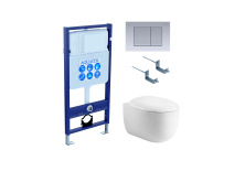 Set AQUATEK АЛЬТАИР (рама AQUATEK Standard INS-0000012 с звукоиз.прокладкой+крепеж KKI-0000002+кнопка KDI-0000011+унитаз АЛЬТАИР AQ1980-00)