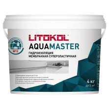 Гидроизоляционный состав Литокол AQUAMASTER 4кг серый