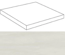 Ступень угловая правая Атлас Конкорд Италия Marvel Bianco Dolomite Scalino Ang. Dx ATEE 33x33