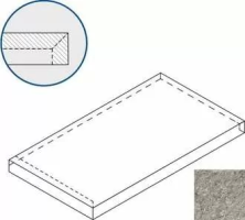 Ступень Италон Дискавер/ Discover X2 Грэй угл.лев. 33x60