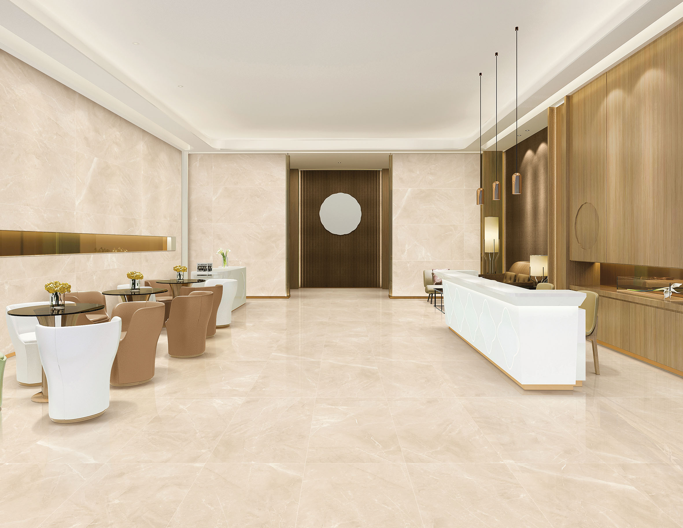 Керамогранит Laparet Elegant Armani Crema 60x60 полированный