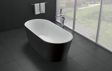 Ванна акриловая отдельностоящая BelBagno BB71-1800-NERO-W0