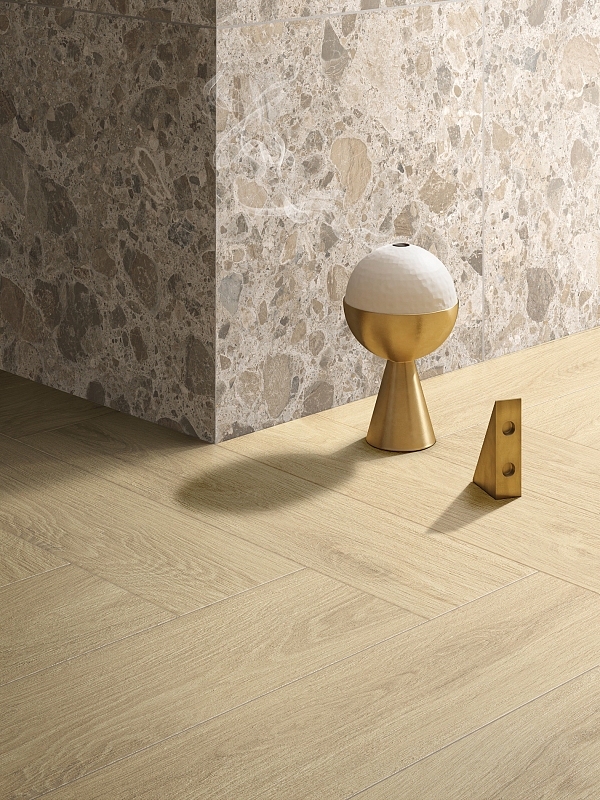 Керамогранит Vitra РоялВуд/ RoyalWood Медовый 20x80 матовый