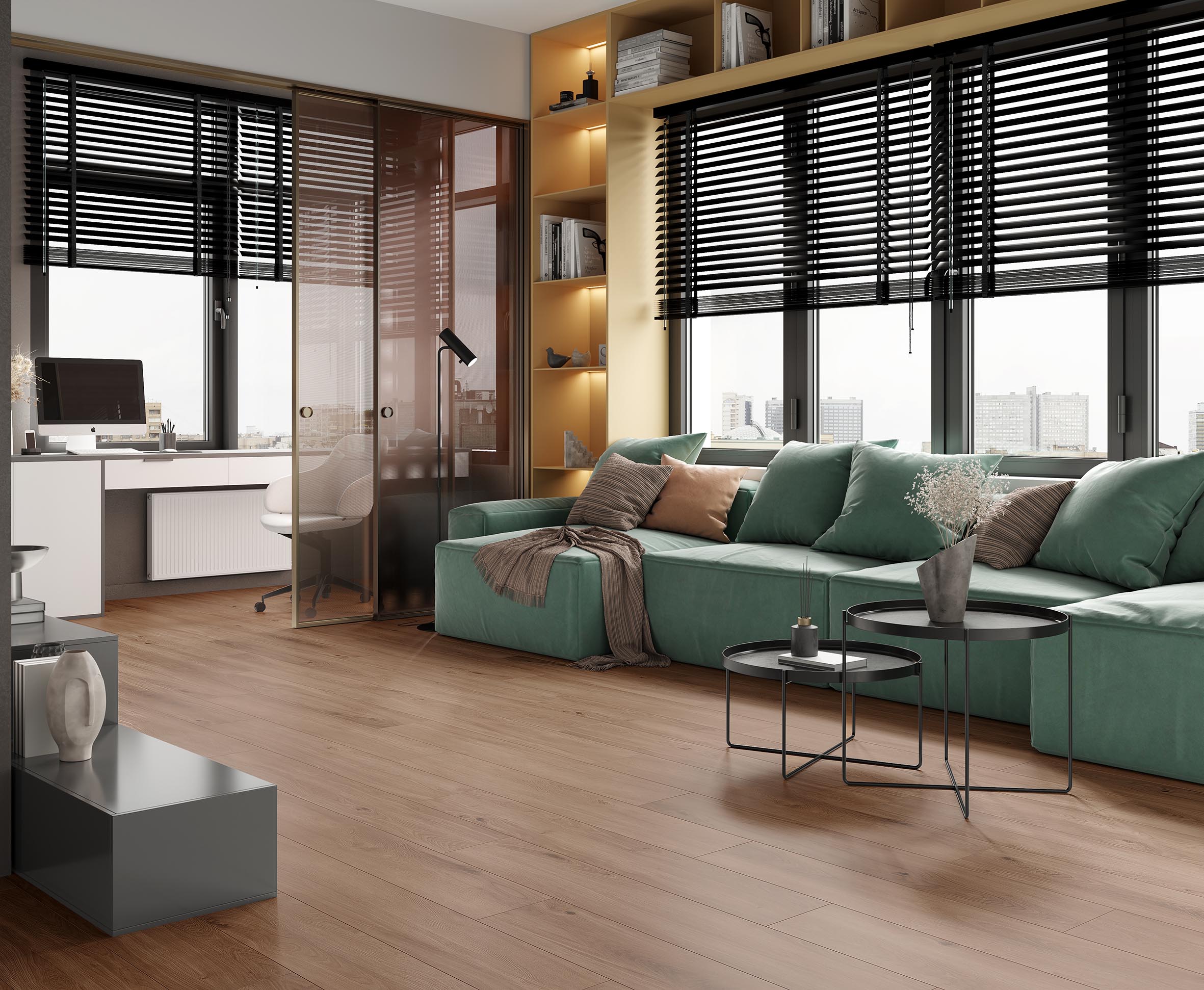 Керамогранит Laparet Canarium Brown коричневый 20x120 матовый